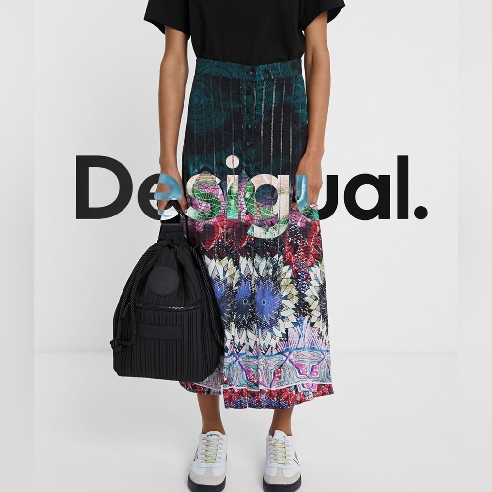Desigual Lurex Midi Skirt